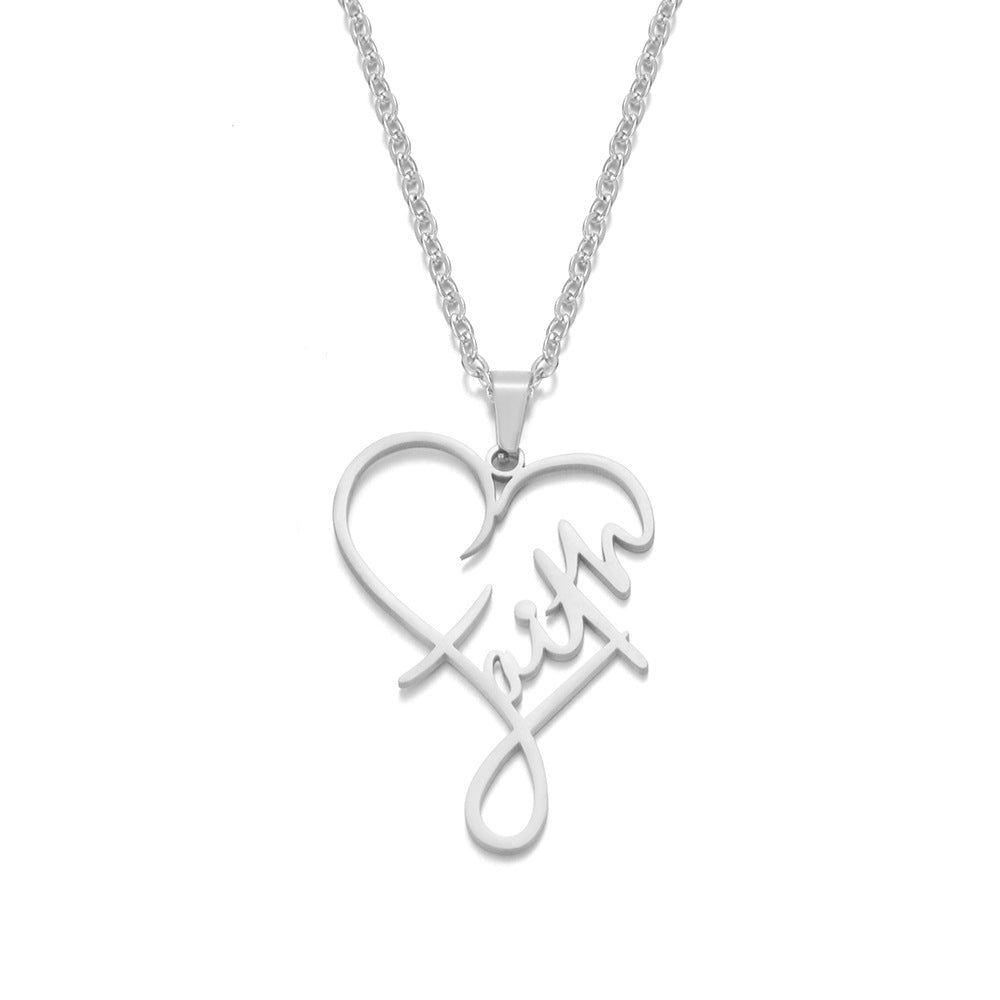 Necklace Heart Of Faith Pendant